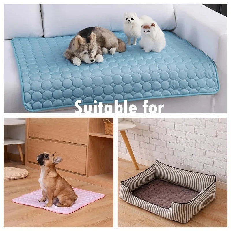Cooling Pet Bed – Breathable Gel Mat for Summer Comfort