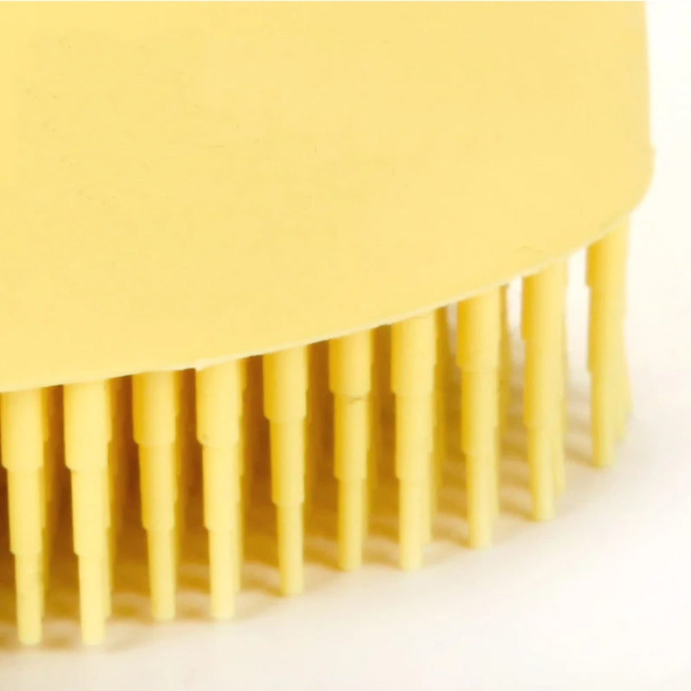 2-in-1 Pet Bath Brush – Silicone Grooming Brush with Shampoo Dispenser
