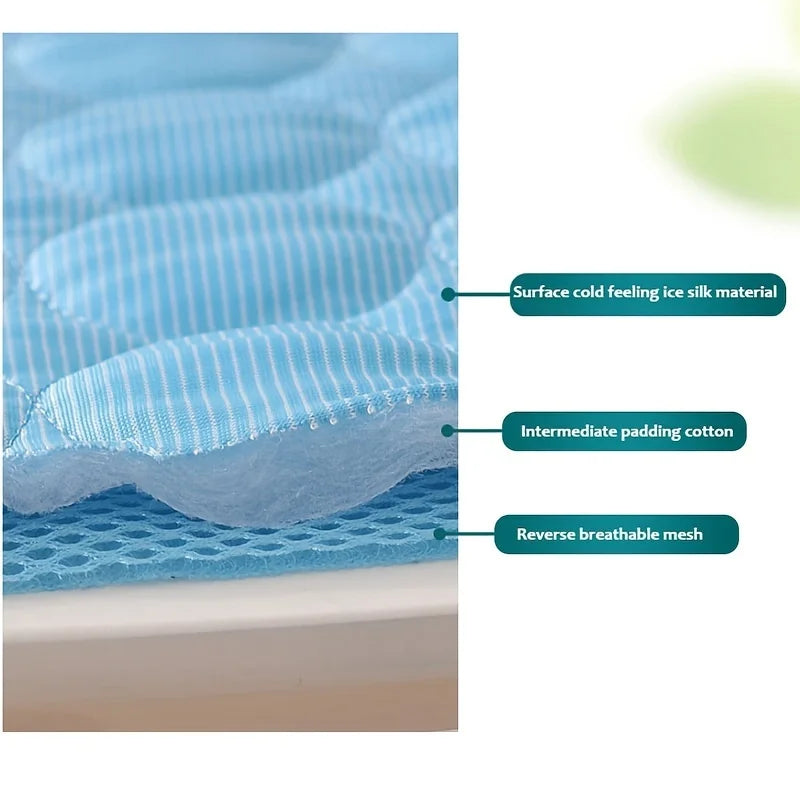 Cooling Pet Bed – Breathable Gel Mat for Summer Comfort