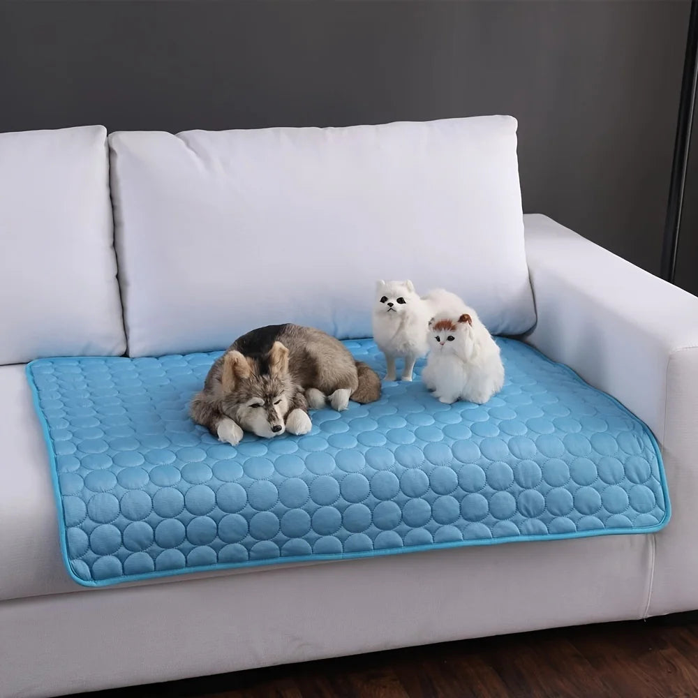 Cooling Pet Bed – Breathable Gel Mat for Summer Comfort
