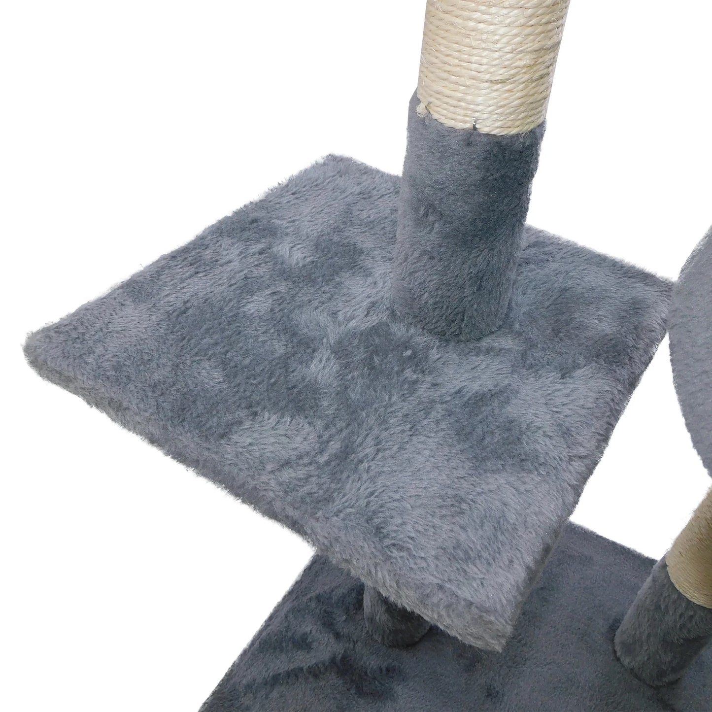 PawPure Cat Tower – Multi-Level Tree with Scratcher & Hanging Toys