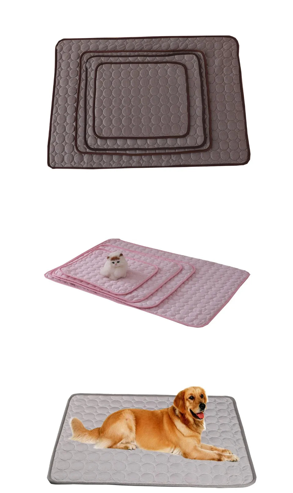 Cooling Pet Bed – Breathable Gel Mat for Summer Comfort