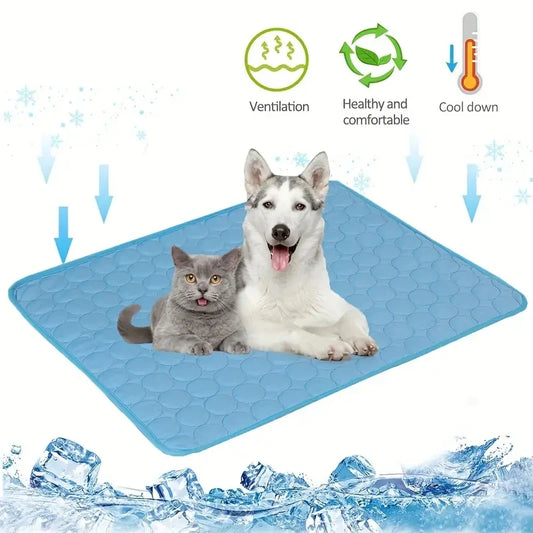 Cooling Pet Bed – Breathable Gel Mat for Summer Comfort