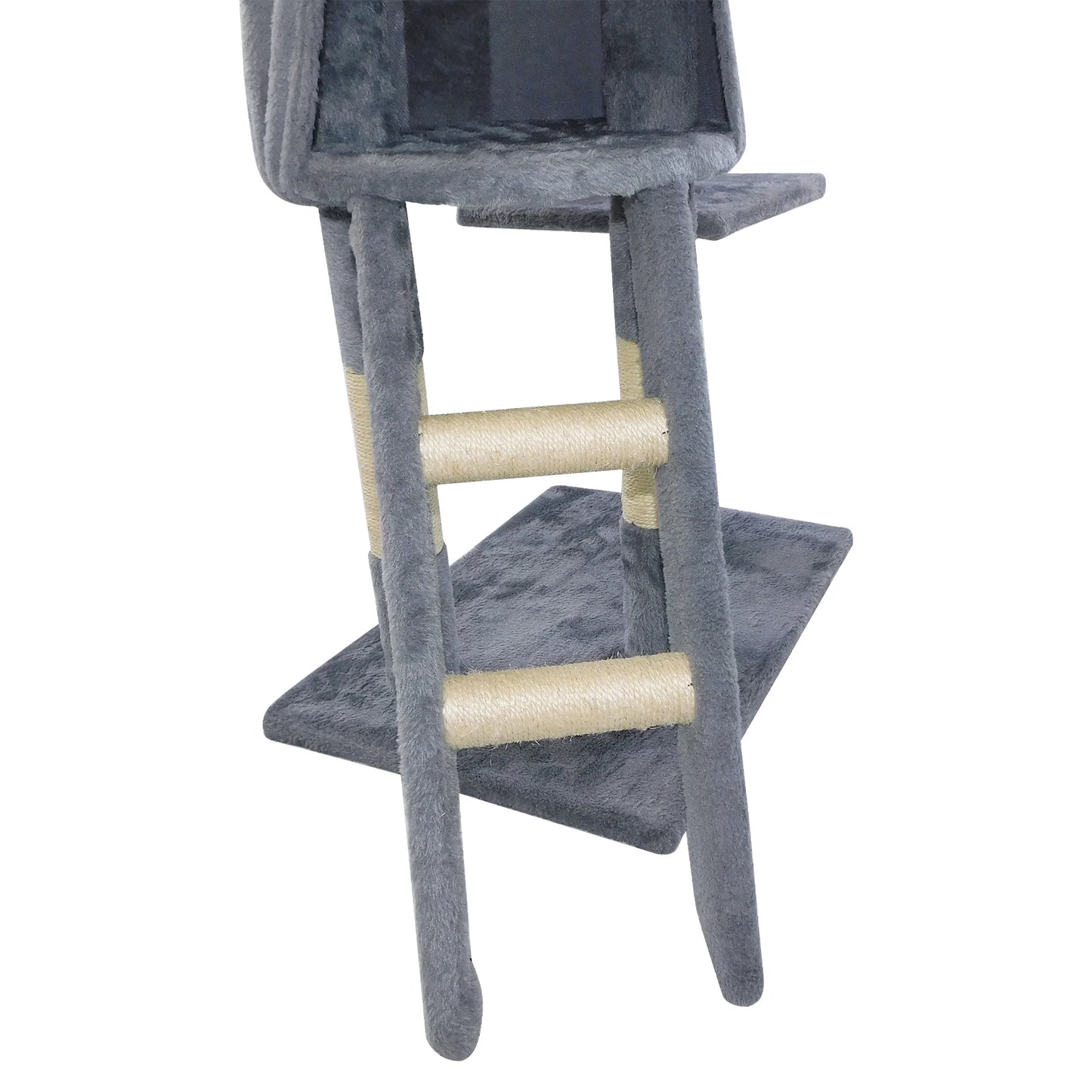 PawPure Cat Tower – Multi-Level Tree with Scratcher & Hanging Toys