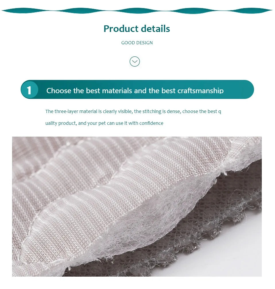 Cooling Pet Bed – Breathable Gel Mat for Summer Comfort