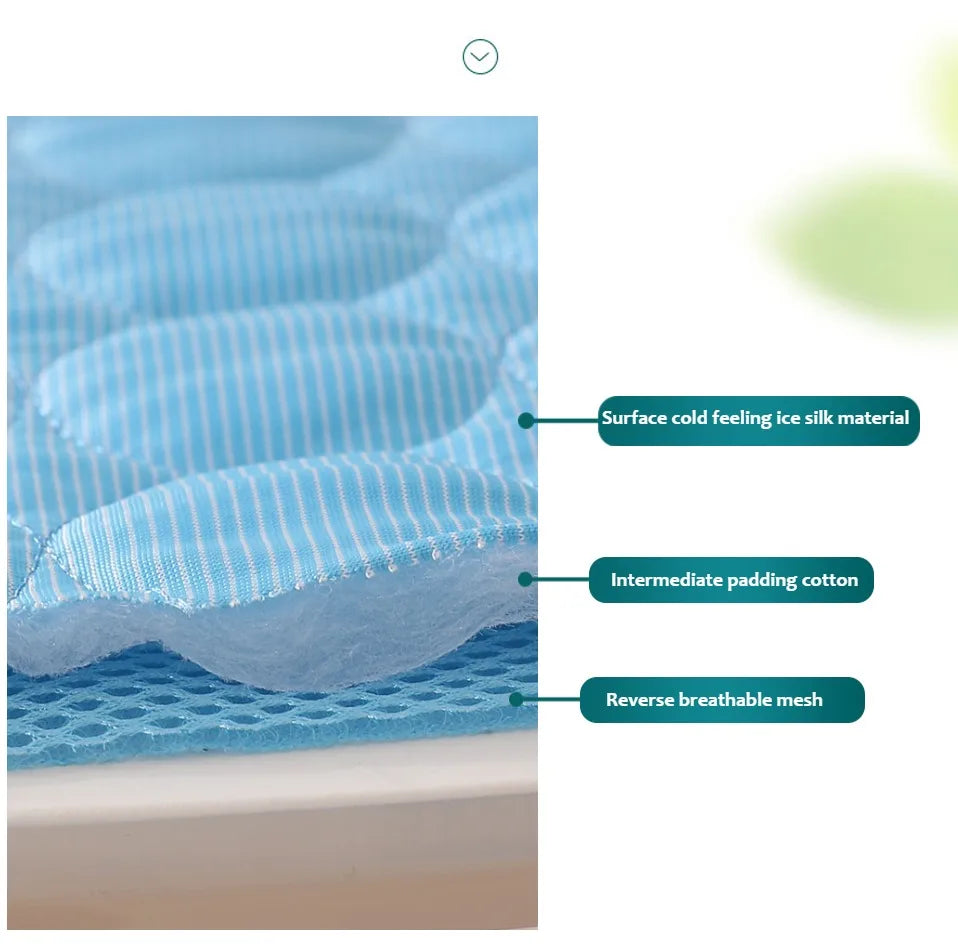 Cooling Pet Bed – Breathable Gel Mat for Summer Comfort